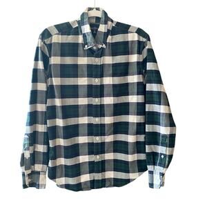 J. Crew Mercantile Plaid Button Down Shirt 100% Cotton Mens Size Medium